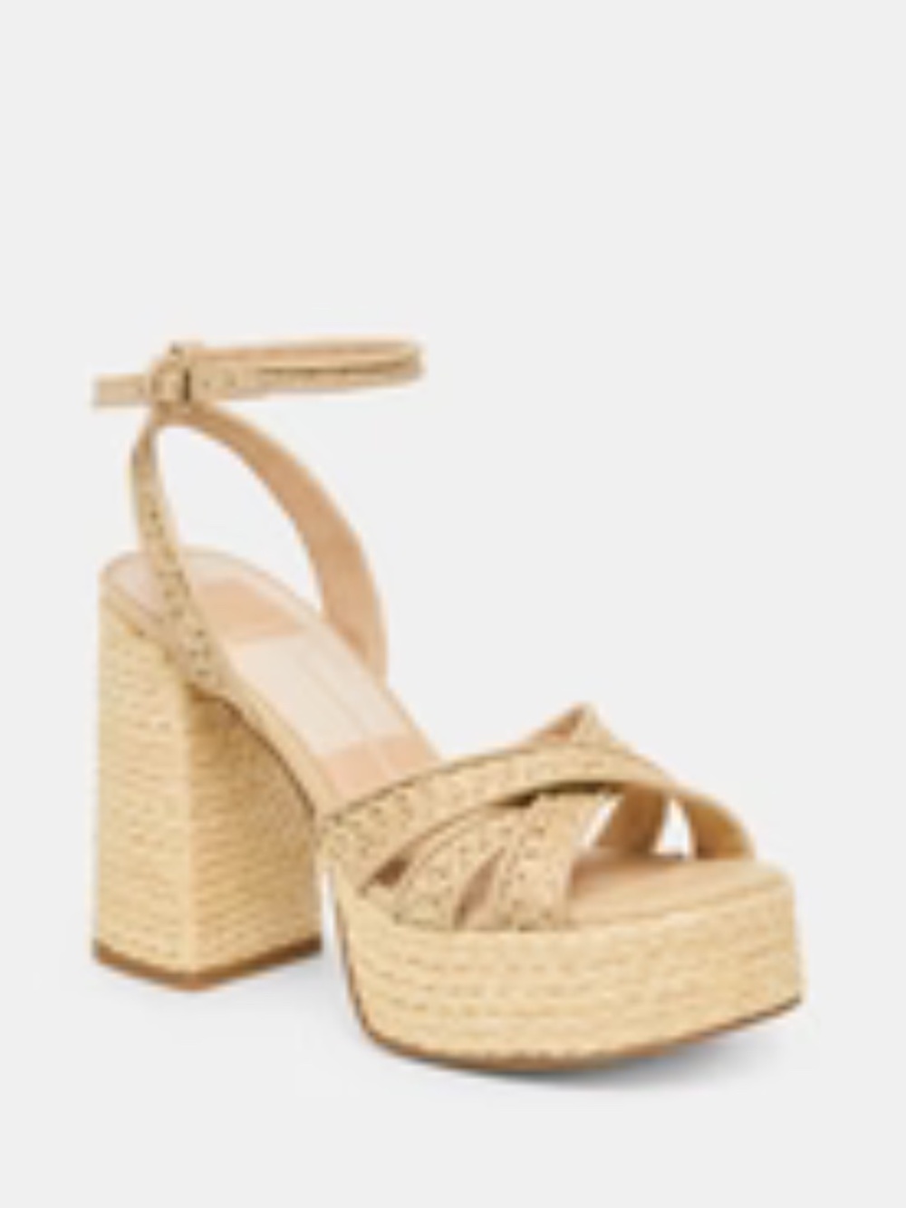 NWT Dolce Vita Danila Heels. Natural Raffia. Size 9